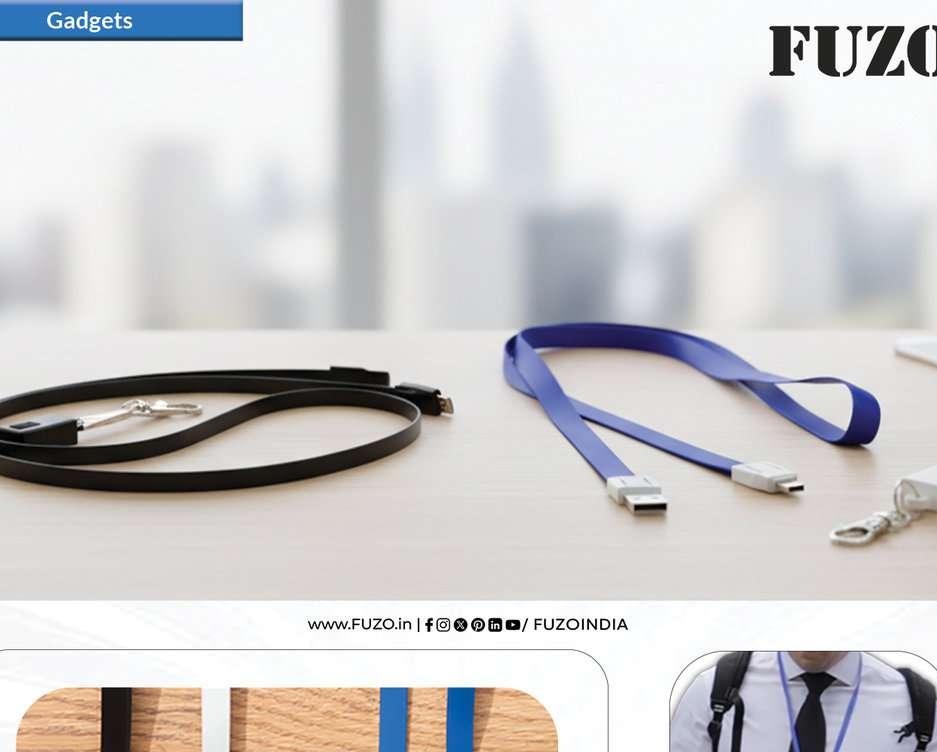 e-ID Lanyard with Charging Cable