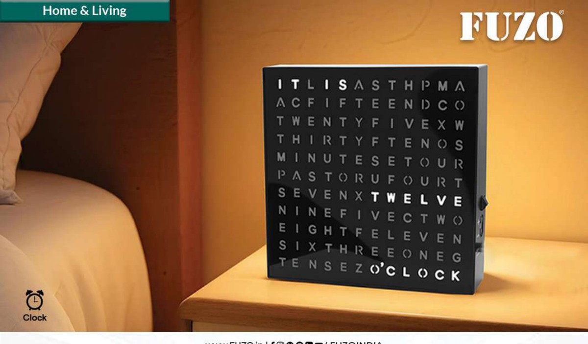 Grid Light Up Word Clock